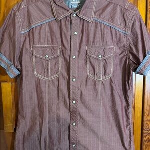 BKE Mauve Casual Button Down Shirt